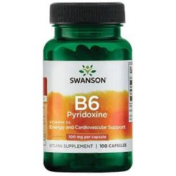 Swanson B6 pyridoksiini 100mg kapselit 100