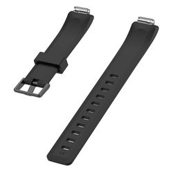 Fiauli Flerfärgad Mjuk Silikon Klockarmband Armband För Fitbit Inspire/Inspire HR Svart S