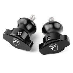 Redkid 6/8/10MM Ducati Multistrada SuperSport Panigale HYPERMOTARD DesertX Monster moottoripyörä SwingArm liukusäätimet Kelat jalustaruuvi Musta 6 mm