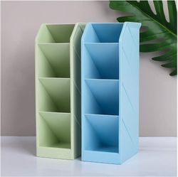 Linkrunning Pen Holder Desk Organizer Pen Holder Skrå indsættelse Simple Pen Organizer Opbevaring til Kontor, Skole, Hjem Forsyninger, cute Plastic...