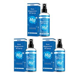 Hyvin imeytyvä magnesiumöljysuihke Tehokas helpotus rentouttava vartaloöljy miehille naisille 3PCs