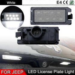 1 pari Jeep Grand Cherokee Compass Patriotille Maserati Levantelle Fiat 500: lle Dodge Viperille valkoinen LED-rekisterikilven valo