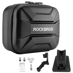 ROCKBROS hiilikuitukuvioinen kovakuorinen pyörälaukku sovittimella polkupyörän etulaukku, B91 30110091001 / 51210910001 Monivärinen