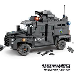 City Swat Team Militarys Vehicle Truck Special Car Police Helicop 68282 ingen boks