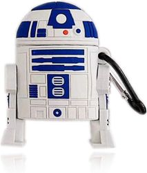 Heytea Airpod 1/2 -kotelo, söpö hauska 3D-hauska ja tyylikäs Star Wars R2-D2 Corona Beer Paavo -kameran silikonikotelo, sopii pojille ja tytöille A...