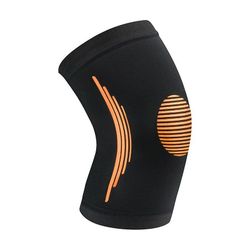1Pcs elastisk sport knæ støtte åndbar trykbeskytter kører udendørs fitness tandbøjle vandreture cykling knæpude 01 Xl