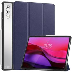 varten Lenovo Yoga Tab Plus kotelo anti-drop nahkajalusta tabletin kansi - tummansininen Monivärinen Dark Blue