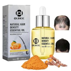 Luonnollinen hiusten tiheyden eteerinen öljy, 30 ml hiusten uudelleenkasvun eteerinen öljy, hiusten uudelleenkasvuseerumi hiustenlähdön hoitoon