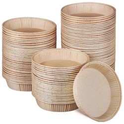 Pienet piirakkavuoat Mini Tart Cup Pan pyöreäpohjaiset ravintolat 100kpl Beige 11.00X9.20X2.30CM