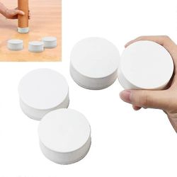 4kpl Nosta huonekalujen nousuputket halkaisija 6 cm Valkoiset huonekalujalat Hiiliteräs sängyn nousuputket Pöytä Nousuputket Itseliimautuva-Yujia-Y...