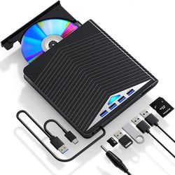 Ulkoinen CD-DVD-asema PC-kannettavalle Windows 11 10 USB 3.0 -polttimen lukijan kirjoittajalle