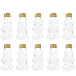 Piparkakkumiehen muotoinen pullo kultainen 9,50X4,50X2,30CM Uudelleentäytettävä joulukoriste 10kpl Golden 9.50X4.50X2.30CM