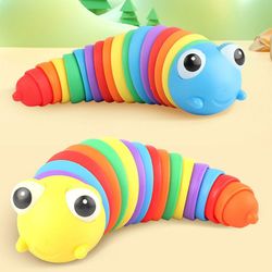 3d leddelt Stretch Fingerspids Relief Anti-angst Slug Legetøj Store Sensoriske Legetøj