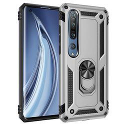 Shockproof rustning sag for xiaomi 9 med kickstand all inclusive dække sølv rpc3135