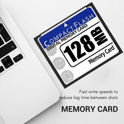 Compact Flash Memory Card 32MB Compact Flash-minnekort for kamera, reklame maskin, industrielt datakort Hvitblå