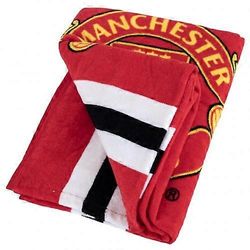 Manchester United FC Core Stripe rantapyyhe Punainen/valkoinen One Size
