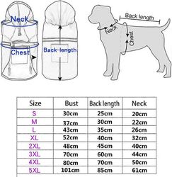Dog Apparel Hupparikoira sadetakki heijastavien raitojen turvaraidoilla Sadetakki suurelle / keskikokoiselle / pienelle koiralle