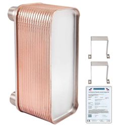 Succebuy 316L litteä lämmönvaihdin juotettu 65 KW 30 levylämmönvaihdin lämmitykseen