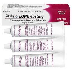 Termoplastinen hammasproteesien liima, Premium Formulas -liimaton hammasproteesien liimavoide, hammasproteesien uudelleen sovittamiseen ja kiristäm...