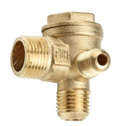 Luftkompressor tilbehør Luftpumpe kontraventiler Guld messing afskæringsventil Reservedele 10 * 14 * 16 mm