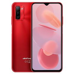 Ulefone Note 12P 4GB + 64GB SC9863A matkapuhelin 7700mAh 6.82 tuuman Android 11 Punainen