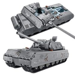 Sotilaallinen raskas säiliö Saksalainen Panzer VIII Maus Rakennuspalikat Leopard 2 WW2 Sotilas Poliisi Armeija Aseet Tiilet Lapset Lelut Lahjat C