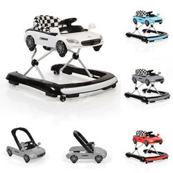 Cangaroo Walker Assistance Avoauto 2 IN1 auton suunnittelu korkeussäädettävä koje lauta valo valkoinen musta