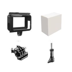 Gangxun Kompatibel med Gopro Hero 5/6/7 , Beskyttende Ramme Kamera Tilfælde Sag Ridsefast Videokamera Kamera Protector Accessoires