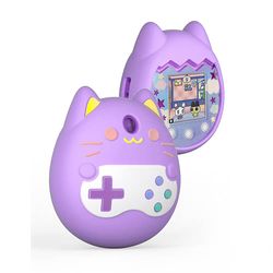 Bestdaily Elektroninen lemmikkikoneen silikonikotelon suojus Tamagotchi Pixille Violetti