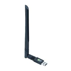 Redmiter Wifi Adapter Ac600Mbps Trådløs Dual Band 2,4 / 5ghz Usb 2,0 Wi-Fi Dongle med høj gain antenne til pc / laptop