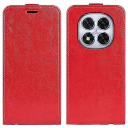 Xiaomi Redmi Note 14 Pro 5g Kotelo Korttipaikoilla Pystysuora Flip Nahkainen Puhelimen Kuori - Musta Punainen