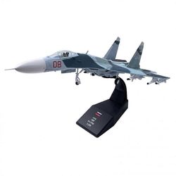 1:100 Suhoi Su-27 hävittäjälentokone metallinen lennokki lentokoneen keräilylelulahja