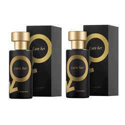 Fongwan Kärlek, Köln för män, Feromonparfym för män, Lure Her Perfume Spray, Lure Pheromone Parfym För Män &; Kvinnor, Långvarig Feromoner Parfym 2PCS