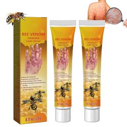 Frusde Bee Venom Psoriasis Treatment Cream, New Zealand Bee Venom Professional Psoriasis Treatment Cream, beroligende og fuktighetsgivende psoriasi...