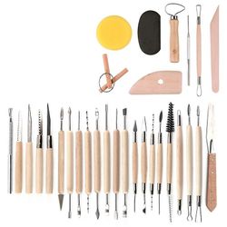 30Pcs ler keramik værktøjer håndlavede diy sculature kunst forsyninger apt125