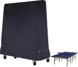 Pöytätennispöydän kansi Vedenpitävä kansi pöytätennispöydälle 165 x 70 x 185 cm musta