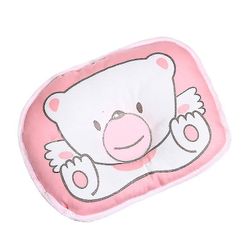 Anti-flad Hoved Anti-rullende beskyttelse for nyfødte Baby Sovepude Pink