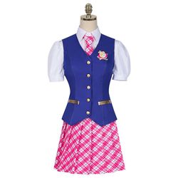 Denstyle Barbie kostume Margot Robbie Barbie tøj 2023 film dukke Bar-bie outfits småbarn Halloween fest kjole op Pink Size 140 for 10-11year