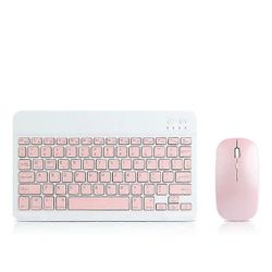 Langaton Bluetooth-näppäimistöhiiri Samsung Galaxy Tab S7 Plus FE 11 S6 Lite 10.1 S5E S3 S8 10.5 A8 A5 A6 A7 10.4 8.0 -tabletille Vaaleanpunainen j...