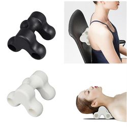 Coosilo Hals massage pude livmoderhalskræft Acupoint massageapparat muskelsmerter Relief hvid