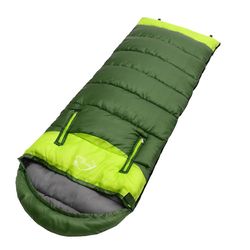 Wearable vandtæt soveposer med lynlås huller til arme og fødder (ArmyGreen, 1,05 kg, venstre)