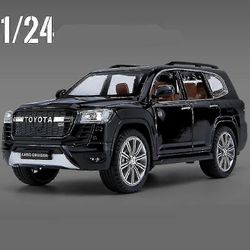 1/24 Toyota Land Cruiser GT Prado Suv Alloy Car Model Diecasts Metal Toy Off-road Vehicles Automalli Sound Light Lasten lahjat