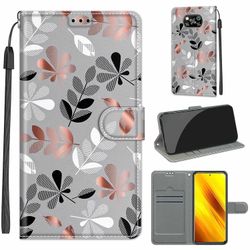 Foxdock Etui til Xiaomi Poco X3 Nfc / x3 grå blade mobildæksel