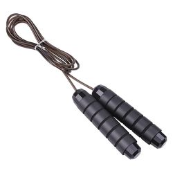 Jump Rope Hurtig hastighed Jumping Reb Kabel med kuglelejer Sort
