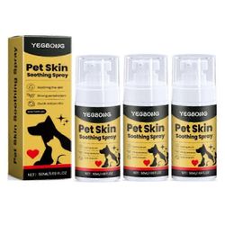 Lemmikkien ihosuihke Koiran ja kissan ihonhoitosuihke, Rauhoittava suihke Puhdistaa ja pehmentää ihoa, Rauhoittava kutinaa ehkäisevä suihke Ravitse...