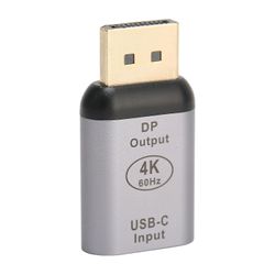 USB C til DisplayPort-adapter 4K 60Hz Plug and Play Kompakt bærbar DisplayPort-adapter kompatibel w