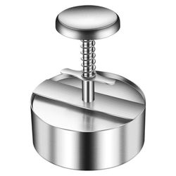 Ruostumattomasta teräksestä valmistettu säädettävä hampurilaispuristin - 304-luokkainen, monikokoinen, astianpesukoneen kestävä 14 cm