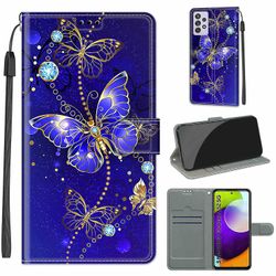 Foxdock Etui til Samsung Galaxy A52 5g Blue Butterfly Mobile Cover