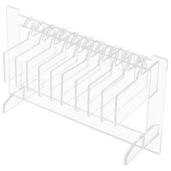 1 Aseta väärät kynsikärjet Näytä jalusta Herkkä kynsitaide Näyttötaulu Väärät kynsikärjet Näytenäyttö Läpinäkyvä 8X5.7cm