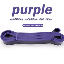 Modstand Band Workout Equipments Motion Elastic Band Workout Styrke Pilates Fitness Udstyr Training Expander Unisex Lilla
